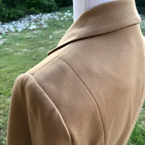 Tan Blazer Womens Small Long Sleeve Forever 21 Work Office Business Casual Fall - Picture 7 of 16